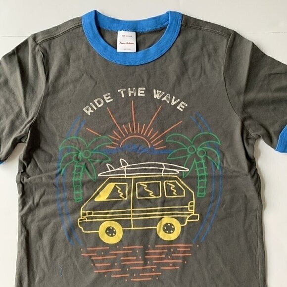 NEW Hanna Andersson Boys Cotton Short Sleeve Tee - Picture 3 of 5